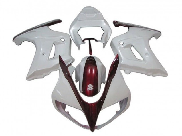 Carenado Moto Suzuki SV650 2003-2013 - Blanco Rojo Caramelo