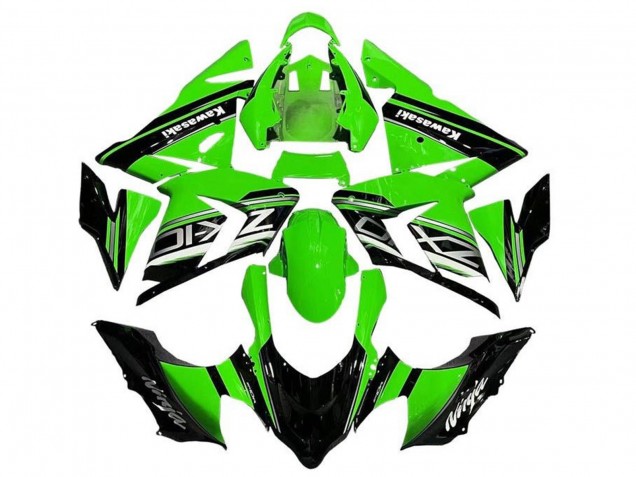 Carenado Moto Kawasaki ZX10R 2004-2005 - Negro Verde Plata