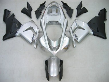 Carenado Moto Kawasaki ZX10R 2004-2005 - Plata Brillante Negro Mate