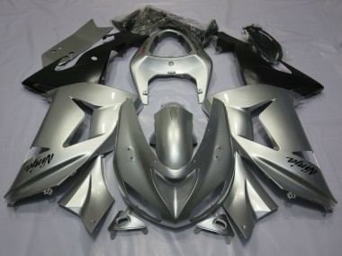 Carenado Moto Kawasaki ZX10R 2006-2007 - Plata Negro Mate