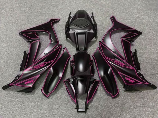 Carenado Moto Kawasaki ZX10R 2011-2015 - Negro Mate Púrpura