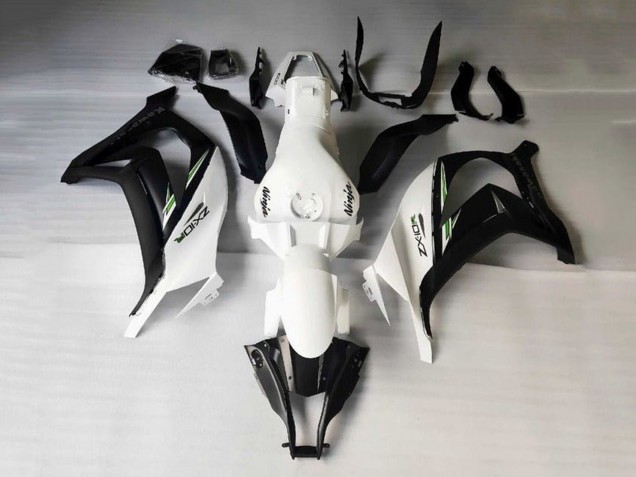 Carenado Moto Kawasaki ZX10R 2016-2020 - Blanco Negro Verde Raya