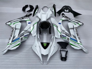 Carenado Moto Kawasaki ZX10R 2016-2020 - Blanco Plata Verde Azul Negro Trick Star
