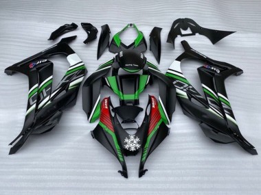 Carenado Moto Kawasaki ZX10R 2016-2020 - Negro Mate Verde Rojo Blanco Nieve