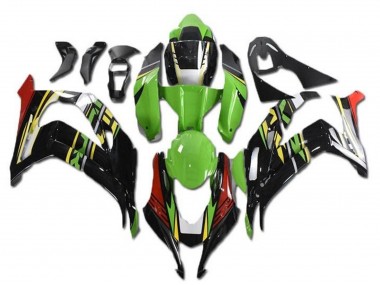 Carenado Moto Kawasaki ZX10R 2016-2020 - Verde Rojo Amarillo Negro