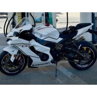 Carenado Moto Kawasaki ZX10R 2021-2025 - Blanco Negro Raya
