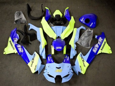 Carenado Moto Kawasaki ZX10R 2021-2025 - Azul Amarillo GYTR 46