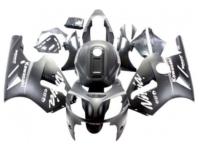 Carenado Moto Kawasaki ZX12R 2000-2001 - Negro Mate Blanco