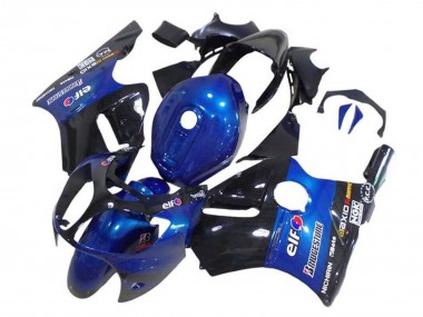 Carenado Moto Kawasaki ZX12R 2002-2006 - Azul Negro Brillante Elf Bridgestone
