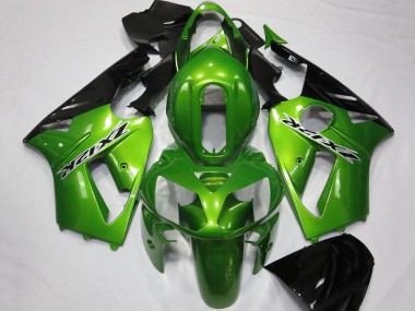 Carenado Moto Kawasaki ZX12R 2002-2006 - Verde Negro Brillante
