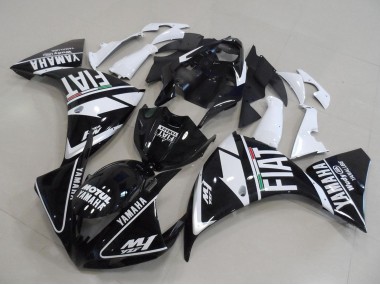 Carenado Moto Yamaha YZF R1 2012-2014 - Blanco Negro Fiat