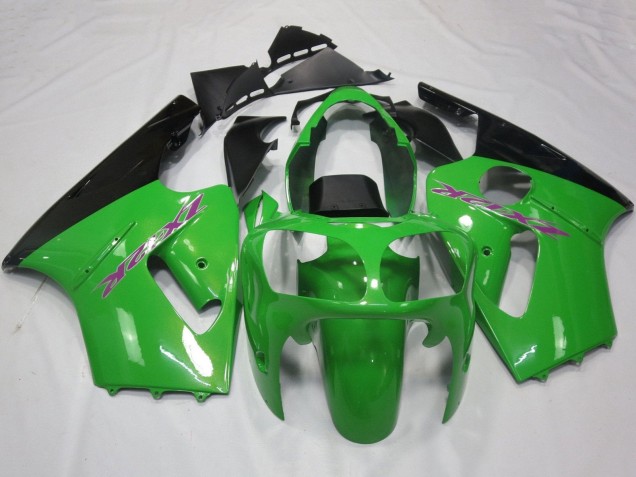 Carenado Moto Kawasaki ZX12R 2002-2006 - Verde Negro Púrpura
