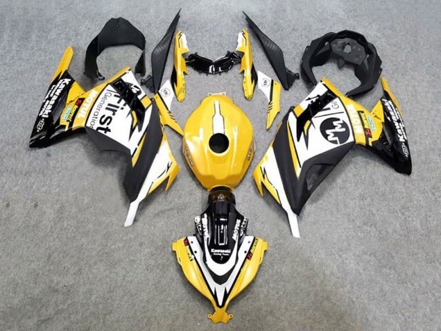 Carenado Moto Kawasaki EX300 2013-2024 - Amarillo Blanco Negro