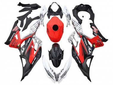 Carenado Moto Kawasaki Ninja 400 2018-2024 - Blanco Rojo Negro