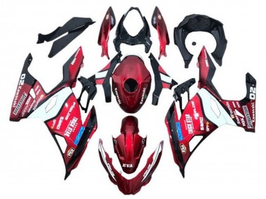 Carenado Moto Kawasaki Ninja 400 2018-2024 - Rojo Azul Blanco Trick Star Bridgestone