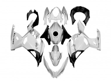Carenado Moto Kawasaki Ninja 400 2018-2024 - Blanco Plata Negro