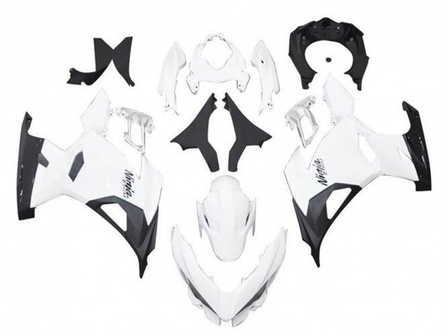 Carenado Moto Kawasaki Ninja 400 2018-2024 - Blanco Negro