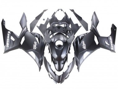 Carenado Moto Kawasaki Ninja 400 2018-2024 - Negro Mate Blanco Calcomanías