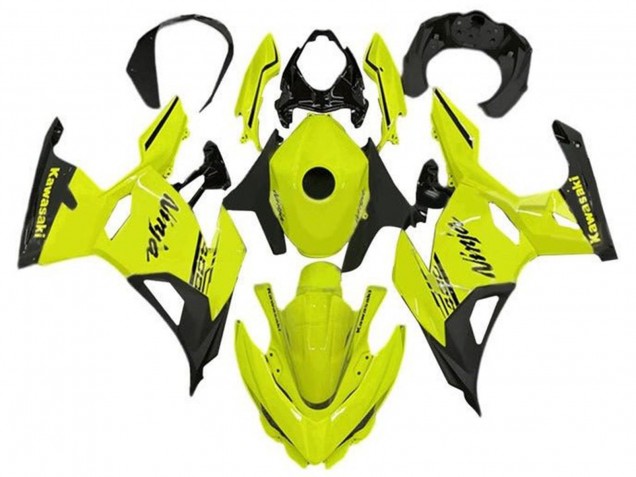 Carenado Moto Kawasaki Ninja 400 2018-2024 - Neon Amarillo Negro