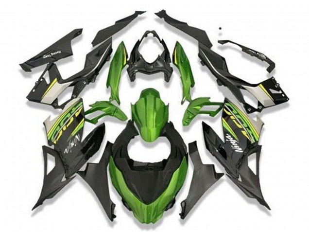 Carenado Moto Kawasaki Ninja 400 2018-2024 - Verde Negro Gris