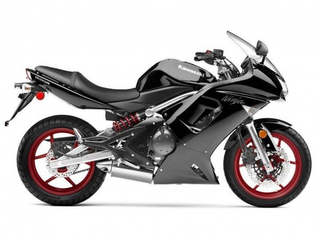 Carenado Moto Kawasaki Ninja 650 EX650 2006-2008 - Negro Brillante Negro Mate