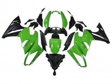 Carenado Moto Kawasaki Ninja 650 EX650 2009-2011 - Verde Negro Mate