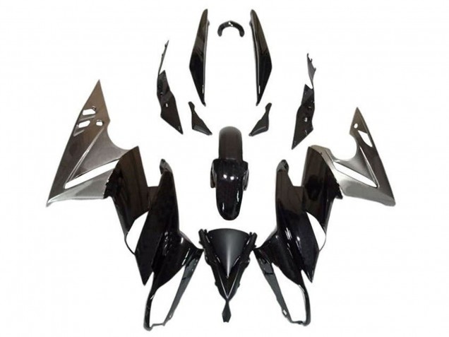 Carenado Moto Kawasaki Ninja 650 EX650 2009-2011 - Negro Brillante Plata
