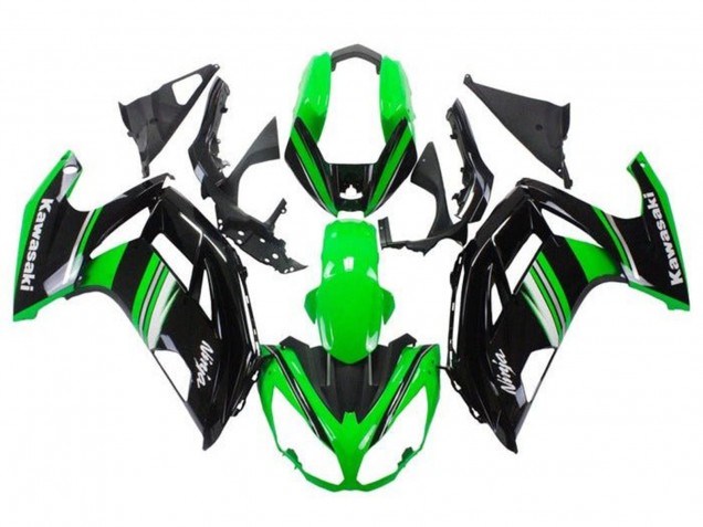 Carenado Moto Kawasaki Ninja 650 EX650 2012-2016 - Verde Negro Blanco Gris Raya