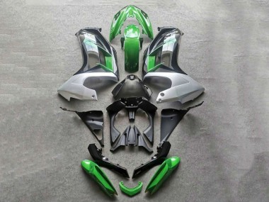 Carenado Moto Kawasaki Ninja 650 EX650 2012-2016 - Verde Gris Negro