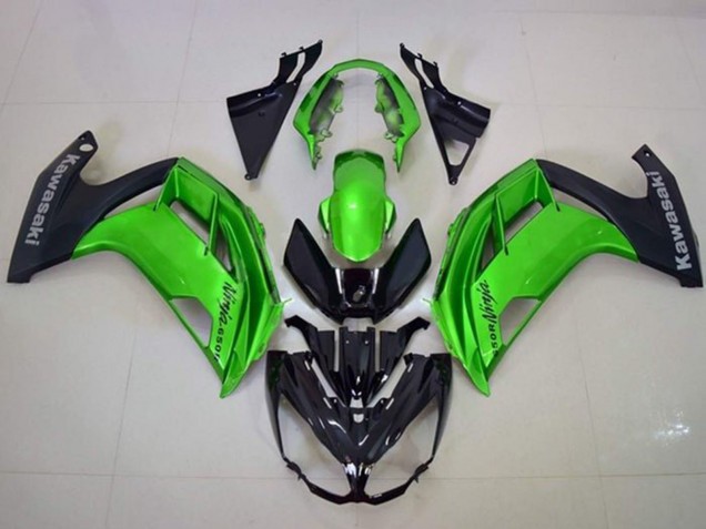 Carenado Moto Kawasaki Ninja 650 EX650 2012-2016 - Verde Negro Mate