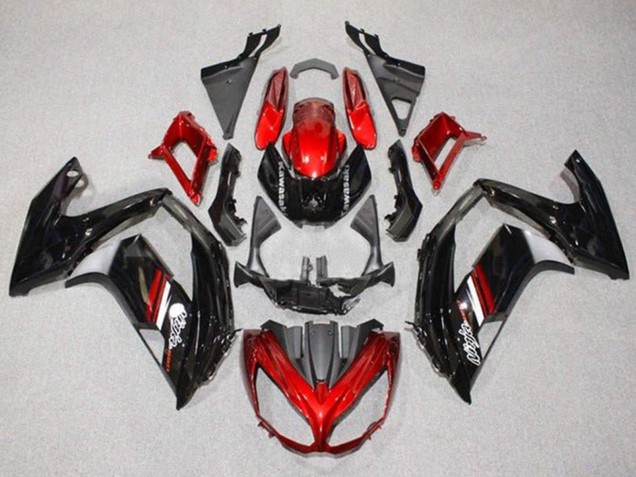 Carenado Moto Kawasaki Ninja 650 EX650 2012-2016 - Rojo Negro Brillante