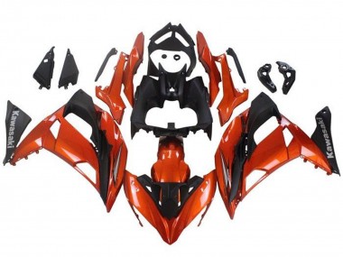 Carenado Moto Kawasaki Ninja 650 EX650 2017-2019 - Naranja Negro Mate