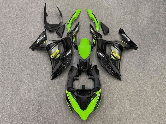 Carenado Moto Kawasaki Ninja 650 EX650 2017-2019 - Verde Amarillo Gris Negro