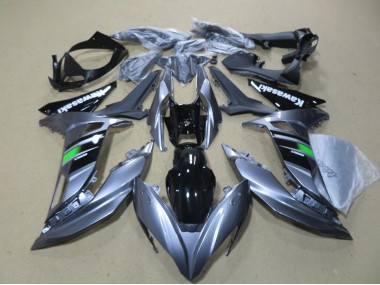 Carenado Moto Kawasaki Ninja 650 EX650 2017-2019 - Gris Brillante Verde Negro Blanco