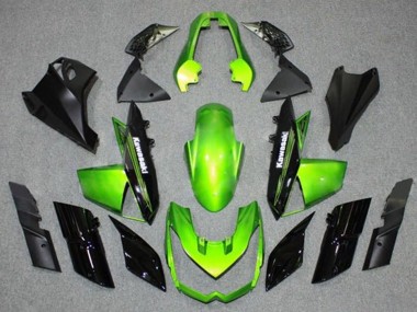 Carenado Moto Kawasaki Z1000 2010-2013 - Verde Negro