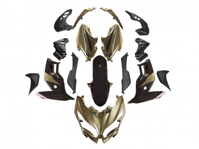Carenado Moto Kawasaki Versys 650 2015-2021 - Oro Negro