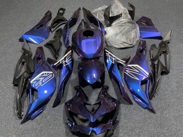 Carenado Moto Kawasaki ZX25R ZX-25R 2019-2025 - Púrpura Azul Gradiente