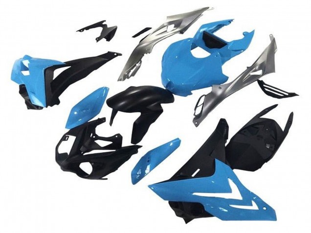 Carenado Moto BMW S1000R 2014-2016 - Azul Plata Negro Mate