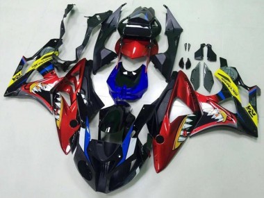 Carenado Moto BMW S1000RR 2009-2014 - Rojo Azul Amarillo Negro Tiburón