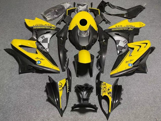 Carenado Moto BMW S1000RR 2009-2014 - Amarillo Falso FibraCarbono