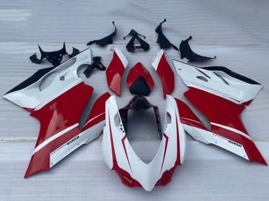 Carenados Moto Ducati Panigale 1199 2011-2014 - Blanco Rojo Negro Brillante