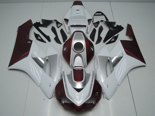 Carenado Moto Honda CBR1000RR 2006-2007 - Blanco Plata Negro Brillante