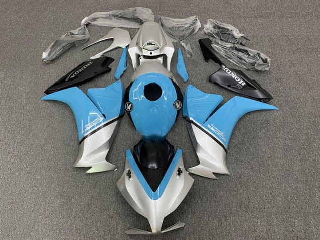 Carenado Moto Honda CBR1000RR 2012-2016 - Azul Claro Plata Negro