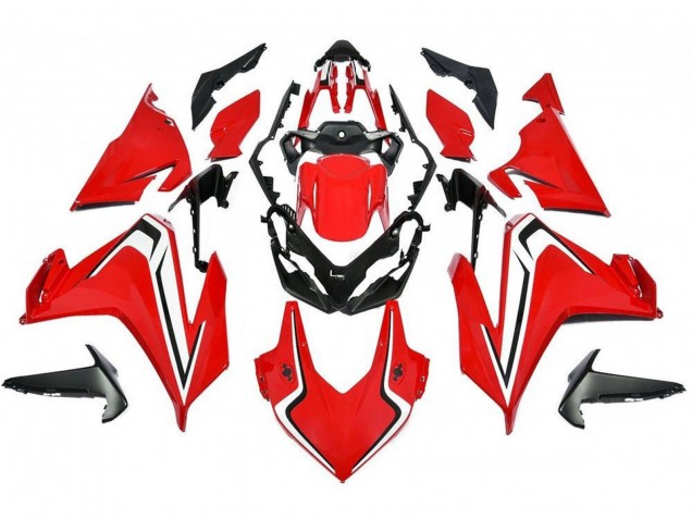 Kits Carenados Moto Honda CBR500R 2019-2021 - Rojo Blanco Negro