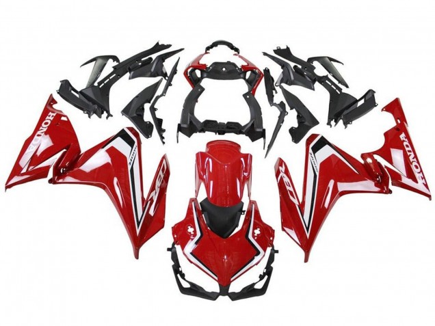 Carenado Moto Honda CBR500R 2019-2021 - Rojo Blanco Negro