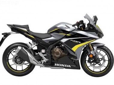 Carenado Moto Honda CBR500R 2019-2021 - Plata Negro Brillante Amarillo