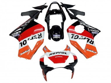 Carenado Moto Honda CBR900RR 954 2002-2003 - Blanco Naranja Rojo Negro Brillante Repsol
