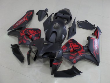Carenado Moto Honda CBR600RR 2005-2006 - Negro Mate Rojo Mate Gear