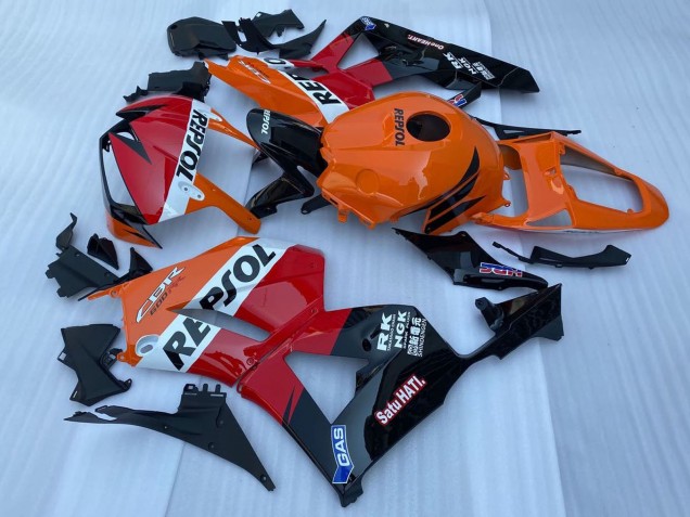 Carenados Moto Honda CBR600RR 2013-2023 - Naranja Blanco Rojo Negro Brillante Repsol