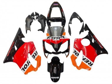 Carenados Moto Honda CBR600 F4i 2001-2003 - Naranja Blanco Rojo Negro Brillante Repsol